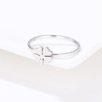 Four-Leaf Clover Ring silver