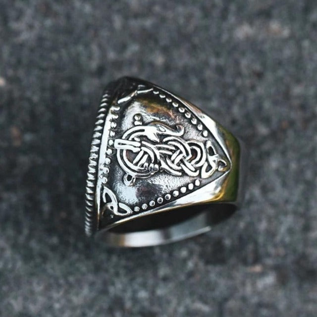 Fenrir Wolf Viking Ring