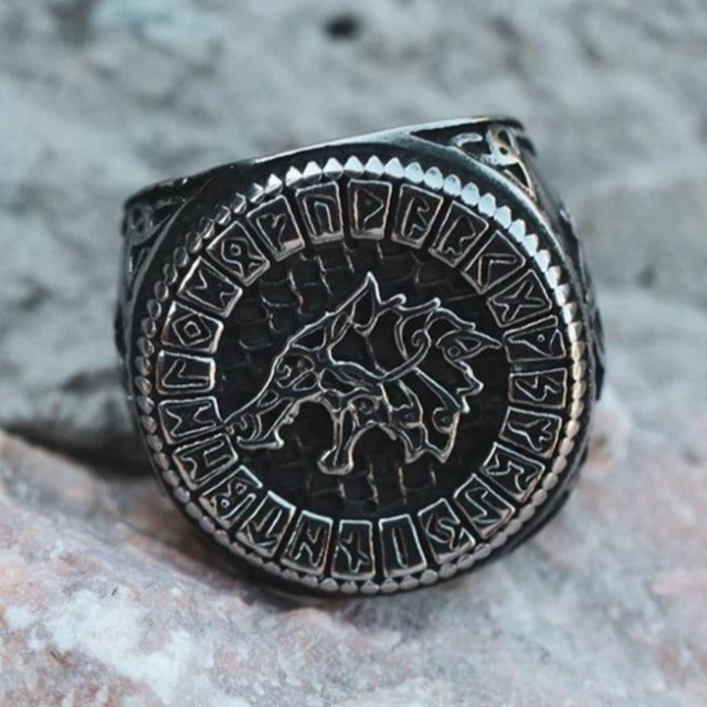 Fenrir Wolf Viking Ring