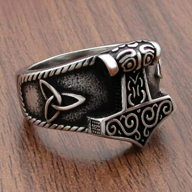 Viking Mjolnir Ring