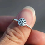 Vegvisir Viking Ring in Silver