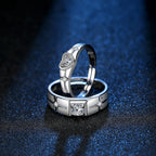 Couple Rings Crystal Zircon Ring