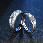 Couple Rings Crystal Zircon Ring