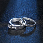 Couple Rings Crystal Zircon Ring