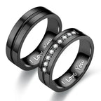 Couple Rings Love Ring Black