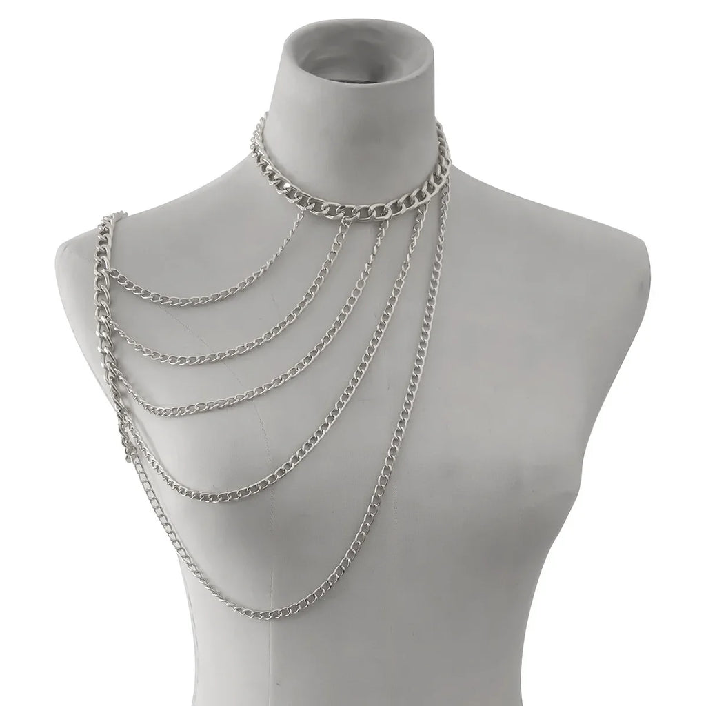 Women's Shoulder Chain Jewelry - Collarbone & Shoulder Silver
