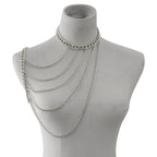 Women's Shoulder Chain Jewelry - Collarbone & Shoulder Silver
