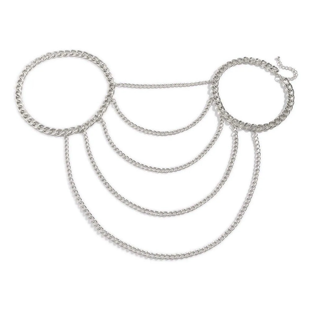 Women's Shoulder Chain Jewelry - Collarbone & Shoulder Silver