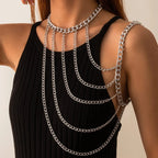 Women's Shoulder Chain Jewelry - Collarbone & Shoulder Silver