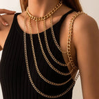Women's Shoulder Chain Jewelry - Collarbone & Shoulder Gold