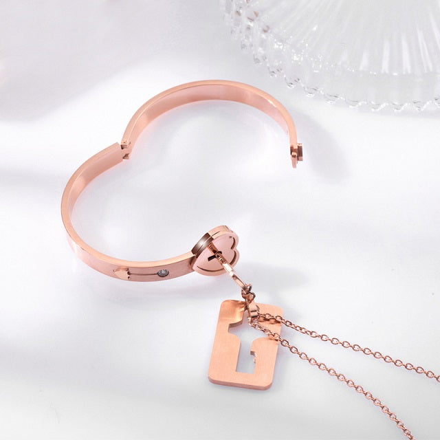 Rose Gold Couple Duo Jewelry