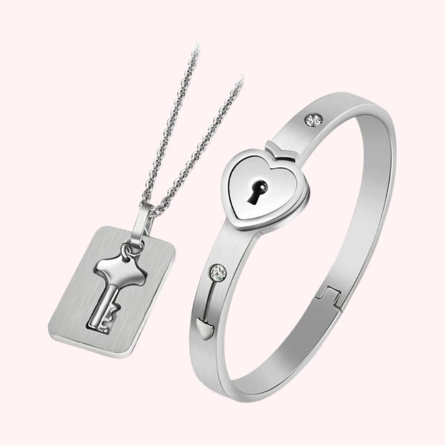 Silver Couple Duo Jewelry