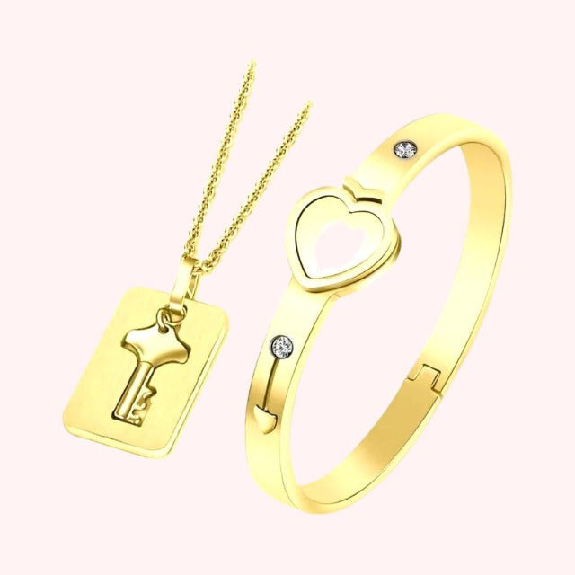 Gold Couple Duo Jewelry