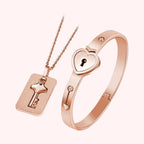 Rose Gold Couple Duo Jewelry