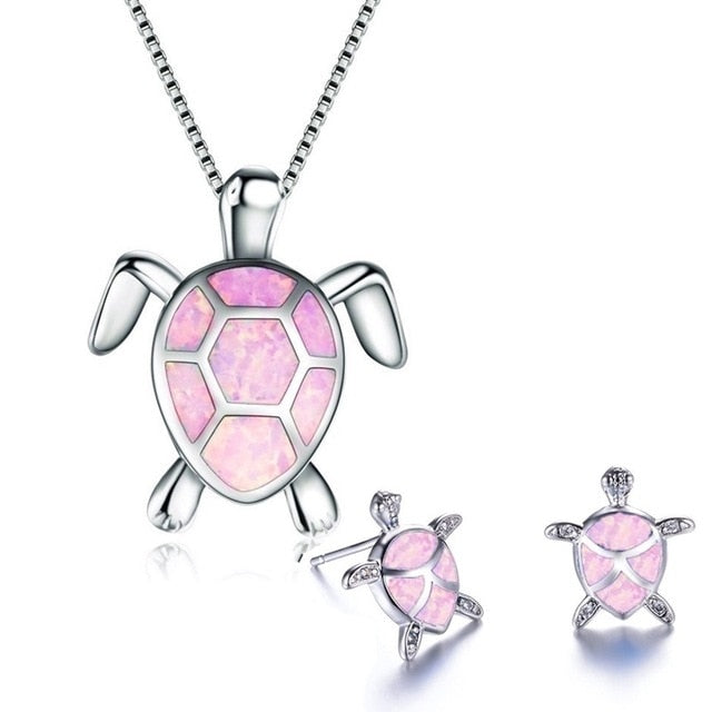Pink Sea Turtle Jewelry
