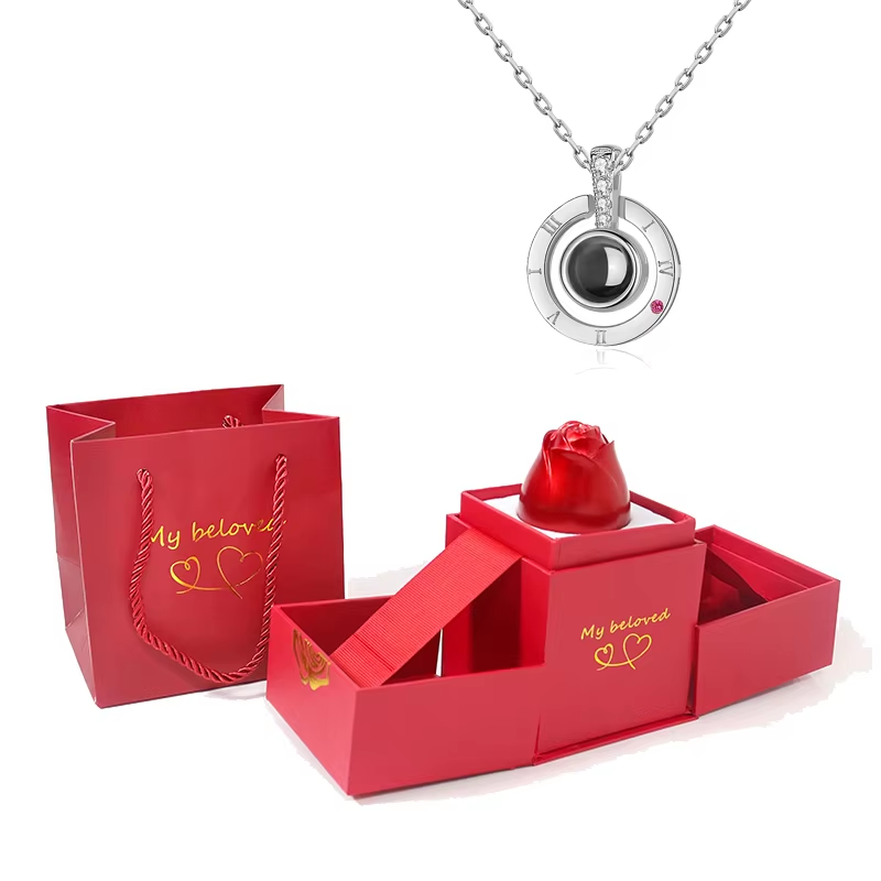 Pink Surprise Box and Its Silver Jewelry Piece