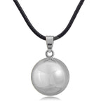 Pregnancy Bola Necklace for Pregnant Women with Silver Pendant
