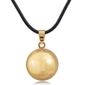 Pregnancy Bola Necklace for Pregnant Women with Gold Pendant