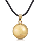 Pregnancy Bola Necklace for Pregnant Women with Gold Pendant