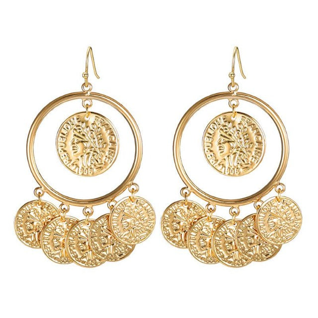 Arabesque Gold Earring