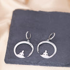Buddhist Silver Earring