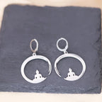 Buddhist Silver Earring