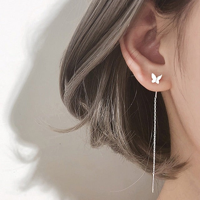 Butterfly Earring silver