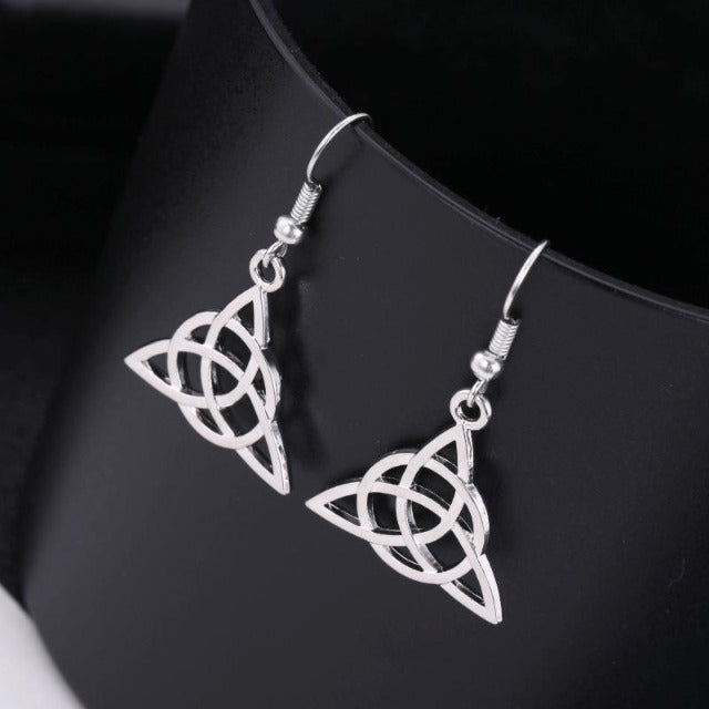 Celtic Silver-Tone Earrings