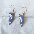 Cute Cat Earrings gray