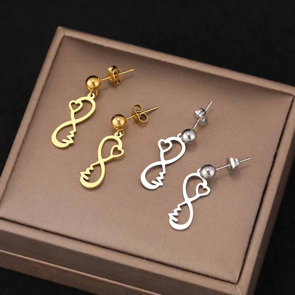 Infinite Heart Earrings