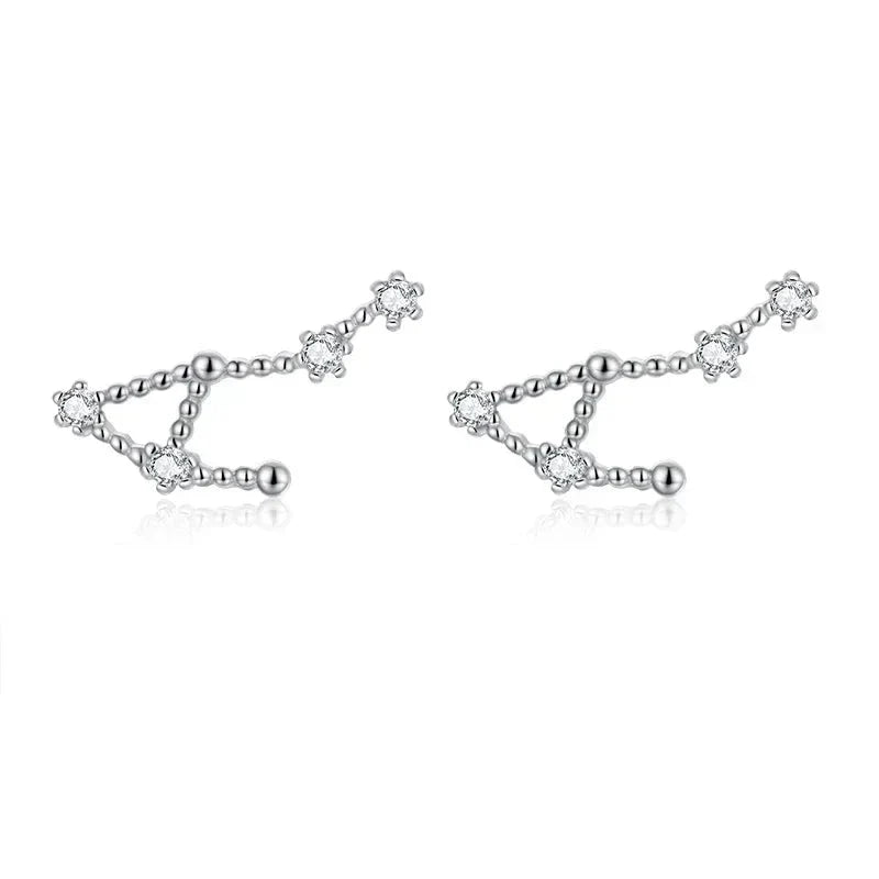 12 Constellations Zodiac Sign Earrings for Women Libra