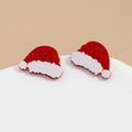 Mug Stud Earrings with Snowflake
