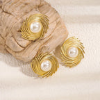 Stylish Stud Earrings with Pearl