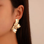 Demi-Flower Stud Earrings gold