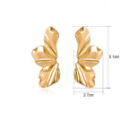 Demi-Flower Stud Earrings gold