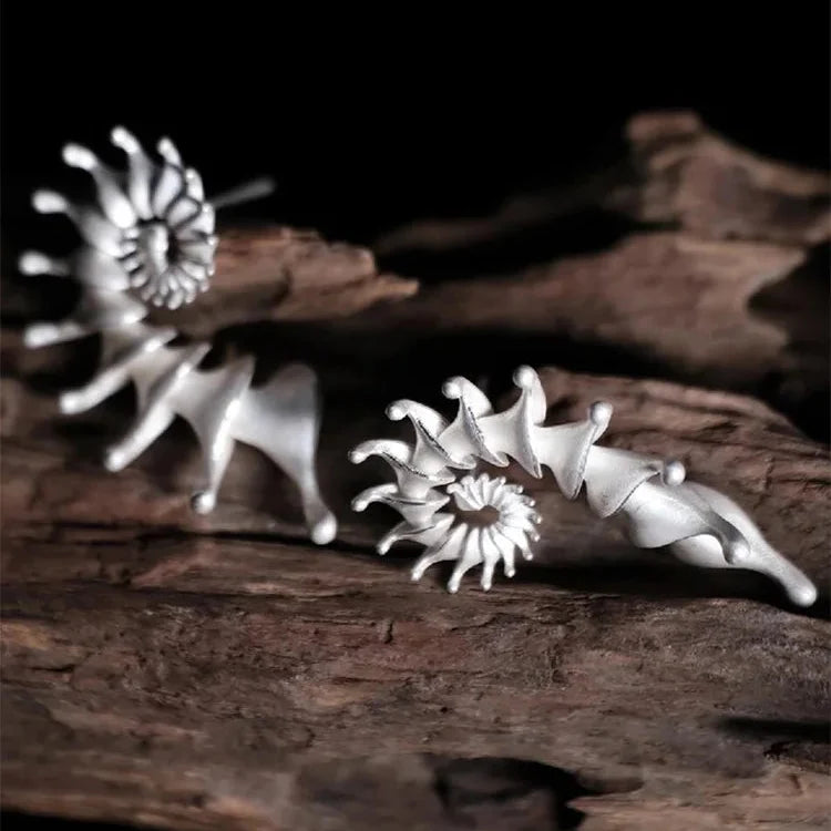 Shell Design Stud Earrings