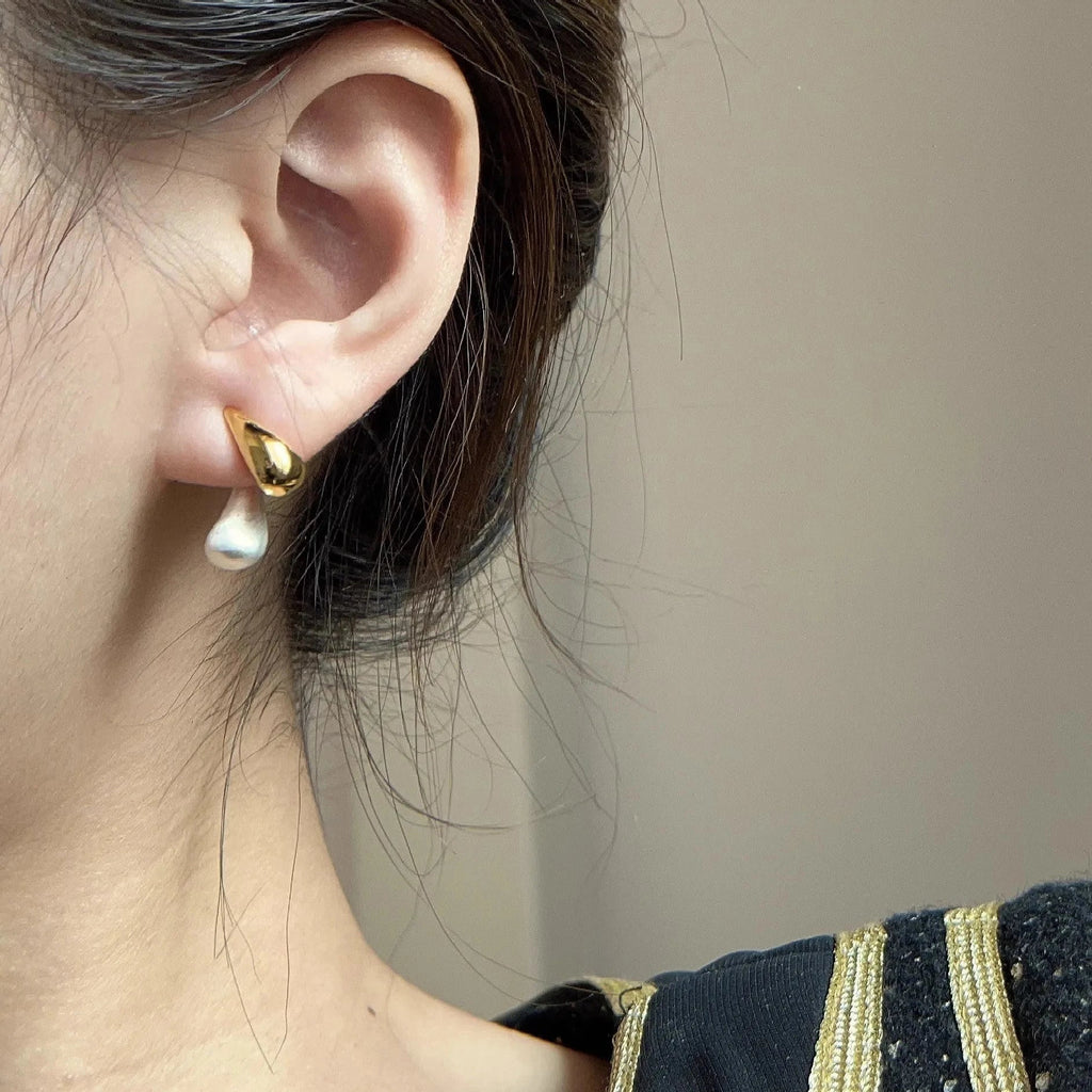 Teardrop Stud Earrings