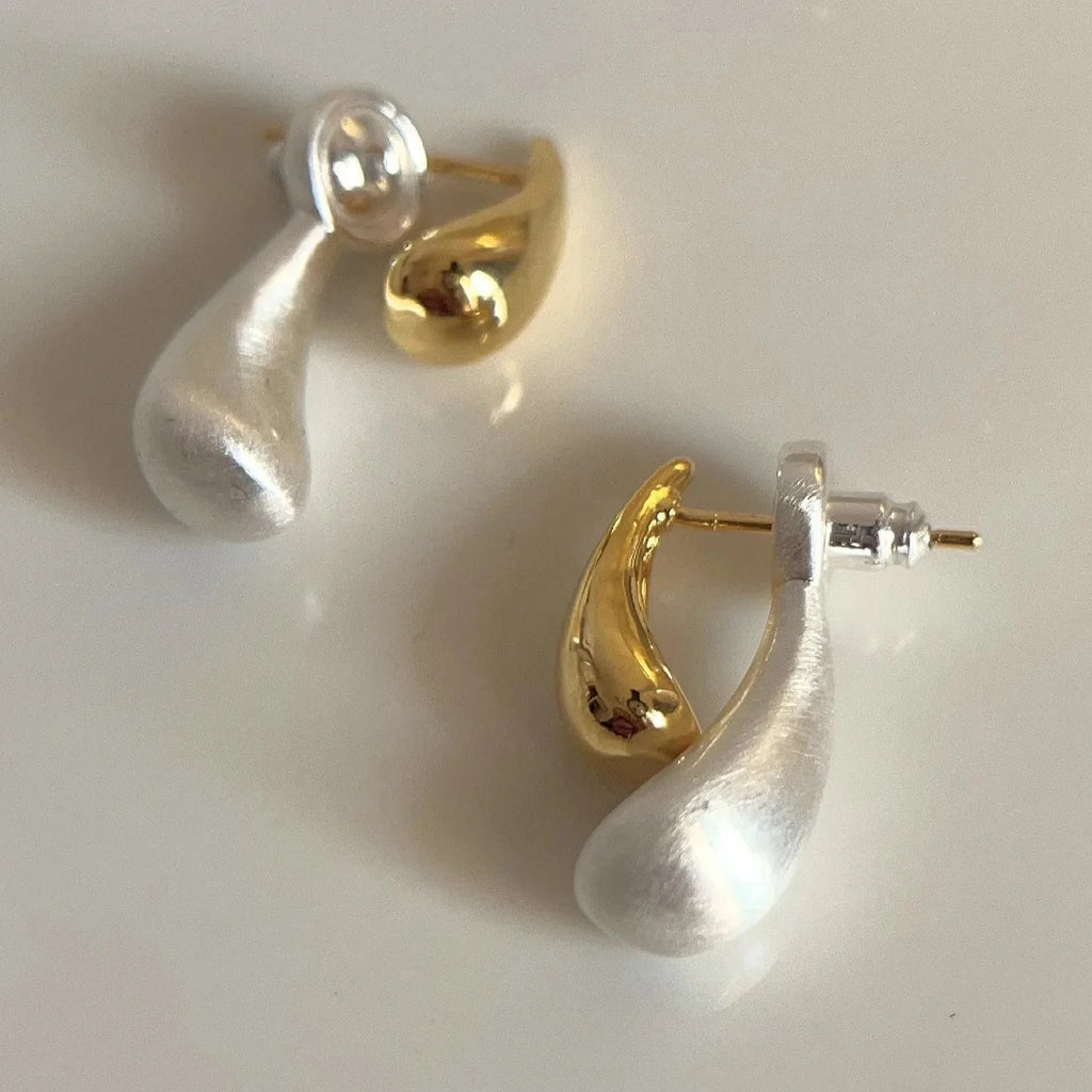 Teardrop Stud Earrings