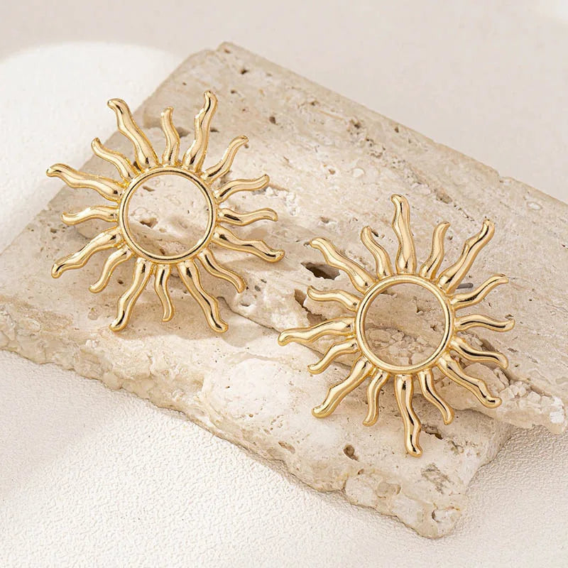 Sun Stud Earrings for Women