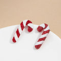 Candy Cane Stud Earrings