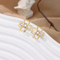Four-Leaf Clover Lucky Stud Earrings