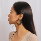 Christmas Garland Hoop Earrings