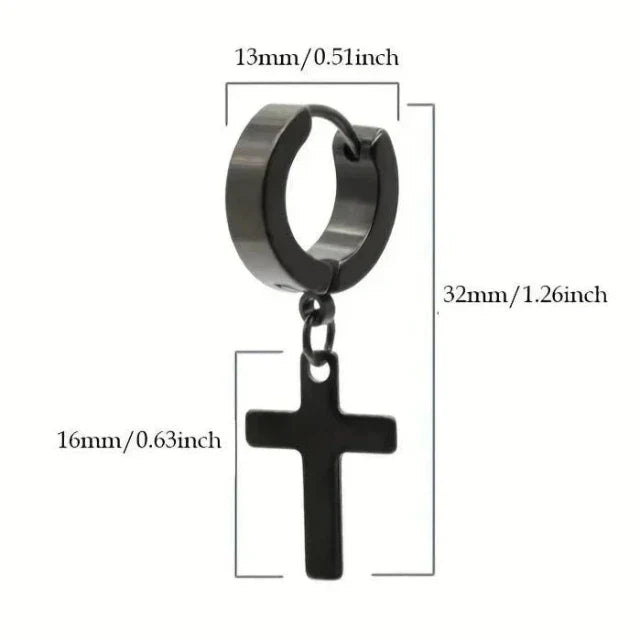 Cross Earrings for Men and Women