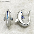 Sapphire Dolphin Earrings - Exception®