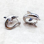 Sapphire Dolphin Earrings - Exception®