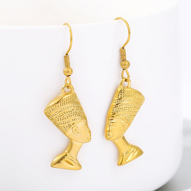 Egyptian Earrings gold-colored