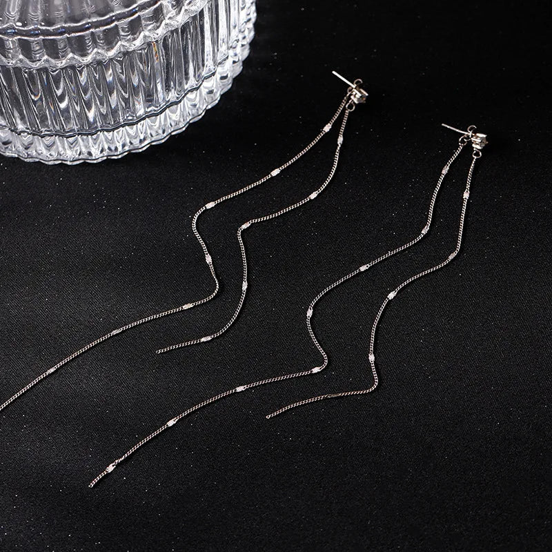 Elegant Long Drop Earrings