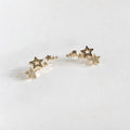 Star Piercing Earrings in Gold