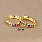 Women's Rainbow Earrings Gold