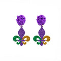Women's Dangle Earrings Fleur-de-Lis